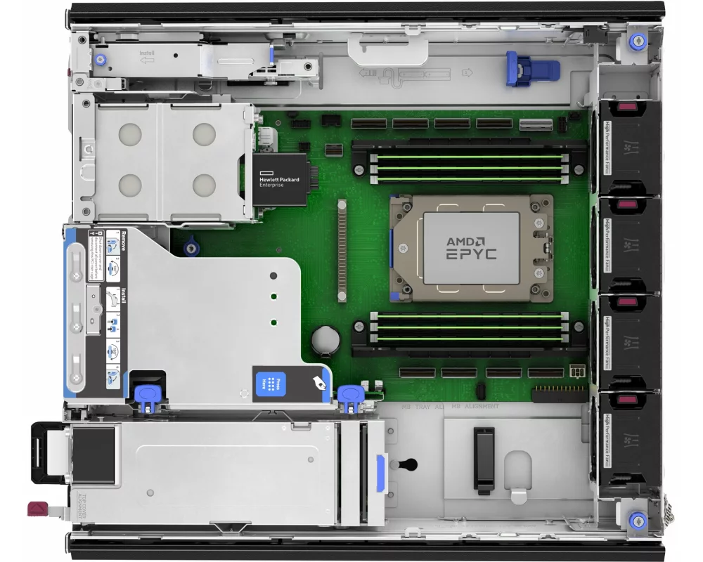 HPE ProLiant DL145 Gen11, 1x8124P, 2.45GHz, 16 Core, 2x32GB RDIMM 2R 4800 MT/s, 2xSFF, 2xPS 1000W, NS204i-u