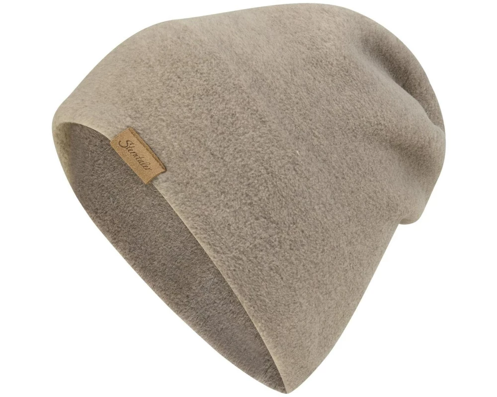 Sterntaler Beanie aus Microfleece Melange braun meliert 55 cm