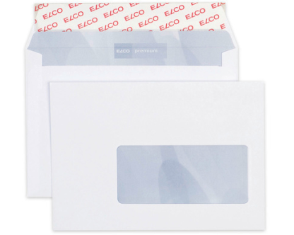 ELCO Couvert Premium m/Fenster C6 30696 100g, weiss 500 Stück