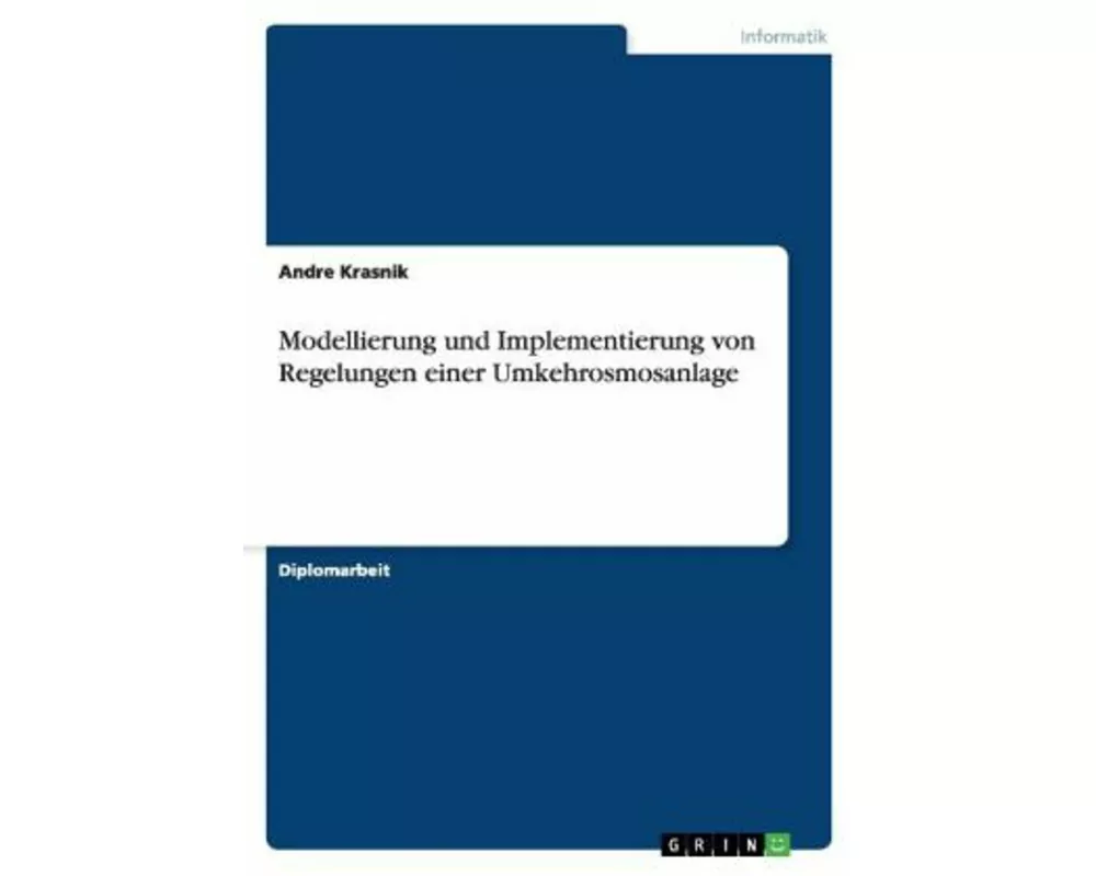 Modellierung und Implementierung von Regelungen einer Umkehrosmosanlage