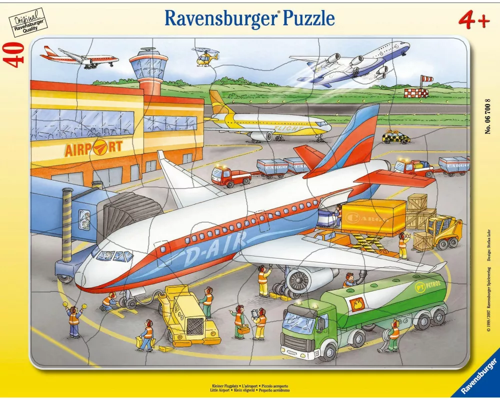 Kinderpuzzle 40 Teile - Kleiner Flugplatz