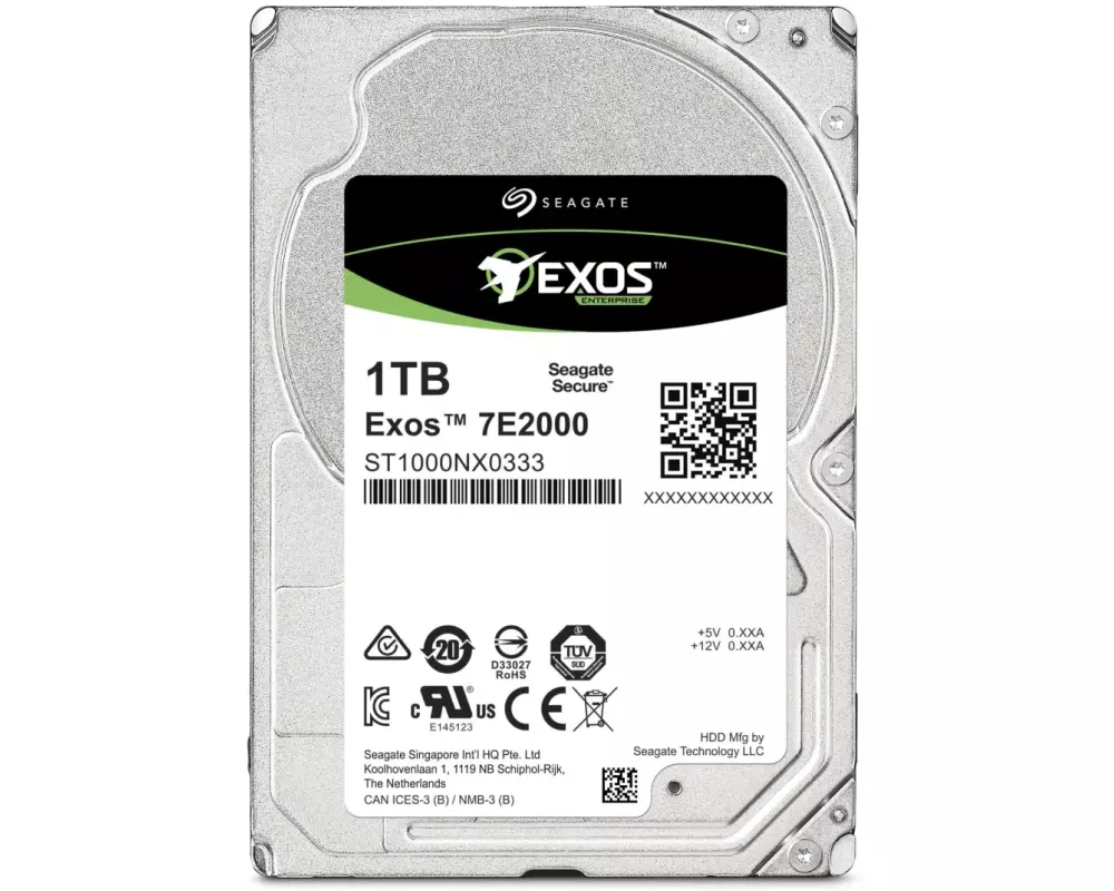 Seagate Harddisk Exos 7E2000 2.5" NL-SAS 1 TB