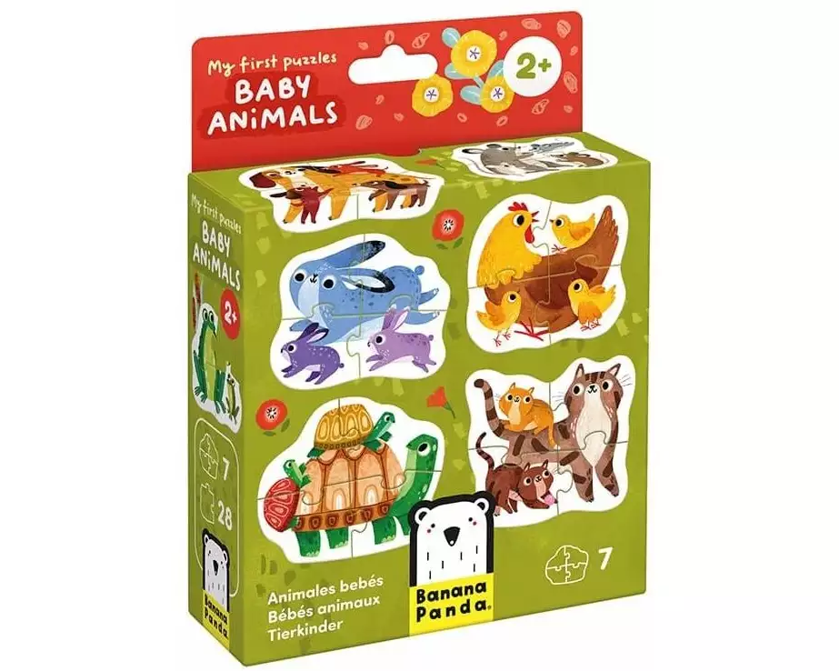 Banana Panda Puzzle Mein erstes Puzzle Tierbaby-Puzzles