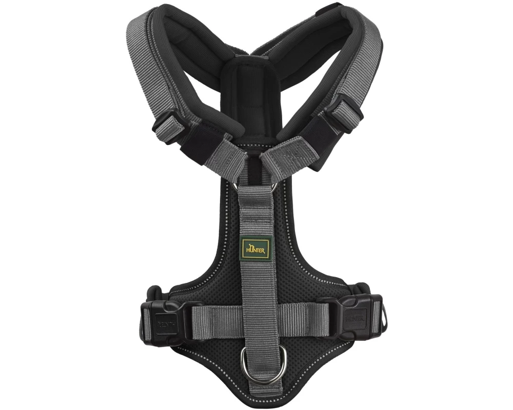 Hunter Geschirr Maldon UP M-L schwarz/grau