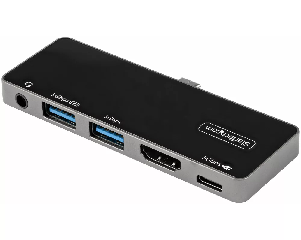 StarTech.com DKT30ICHPD laptop dock/port replicator Kabelgebunden USB 3.2 Gen 1 (3.1 Gen 1) Type-C Schwarz, Silber