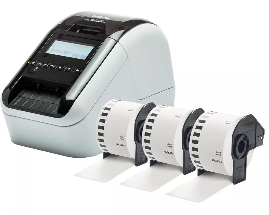Brother Etikettendrucker QL-820NWBcVM inkl. 3x DK-N55224