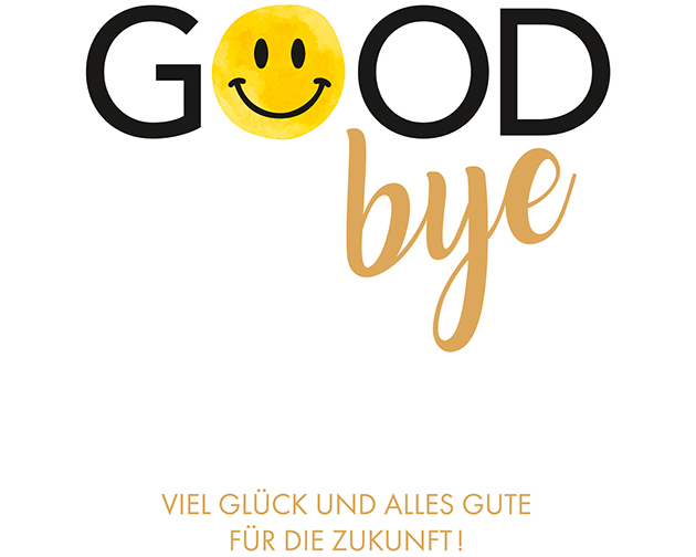 ABC Abschiedskarte DE B6 52298 Goodbye
