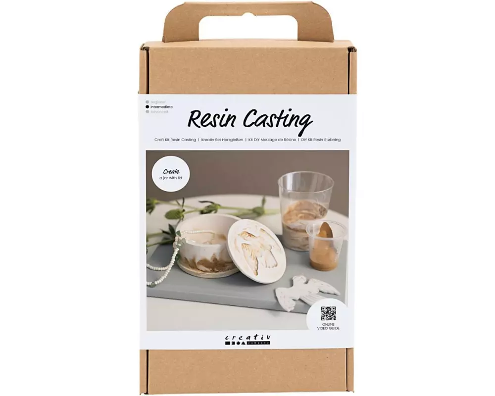 Creativ Company Giessharz mit Vorratsdose Beige