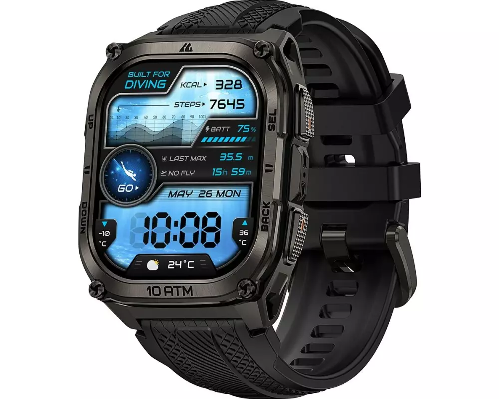 Kospet Smartwatch Tank M4 Schwarz