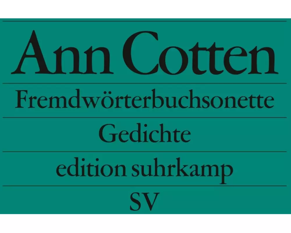 Fremdwörterbuchsonette