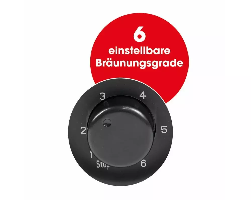 GOURMETmaxx Toaster 30385 Schwarz matt
