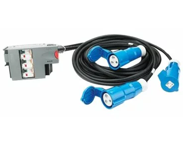APC Power Dist. Mod. 3x1 POLE, 3 Wire, RCD 32A, 3xIEC309, 480CM, 540CM, 600CM