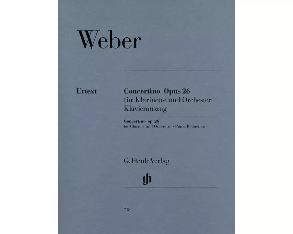 Weber, Carl Maria von - Concertino op. 26 für Klarinette und Orchester