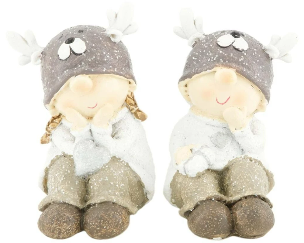 CHALET Alba&Albert Aufsteller, Beige/Grau/Weiss