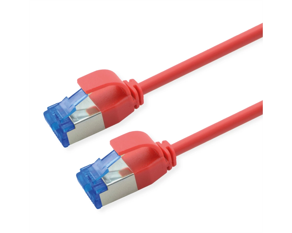 ROLINE Patchkabel Cat.6A (Class EA) S/FTP (PiMF), LSOH, PoE, rot, 2 m