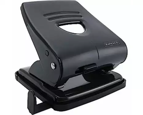 Rapesco 827 2-fach Metalllocher 30 Blatt Kapazität, Schwarz