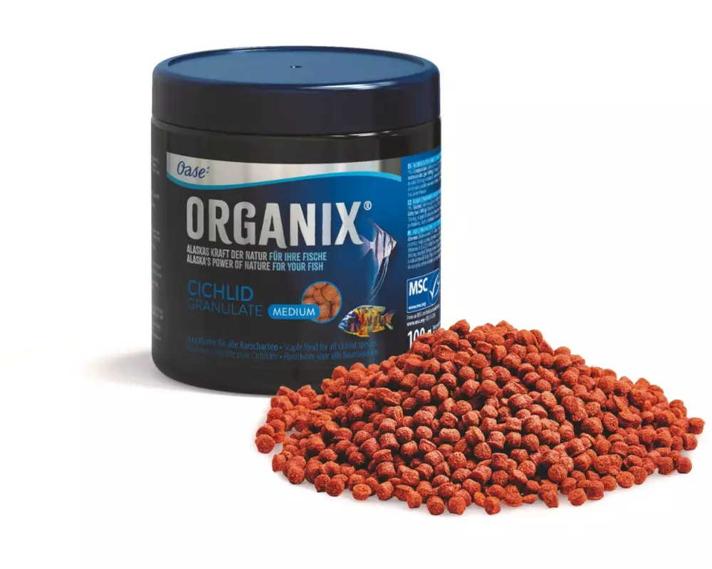 OASE Cichlidfutter Organix Granulate M, 100 g