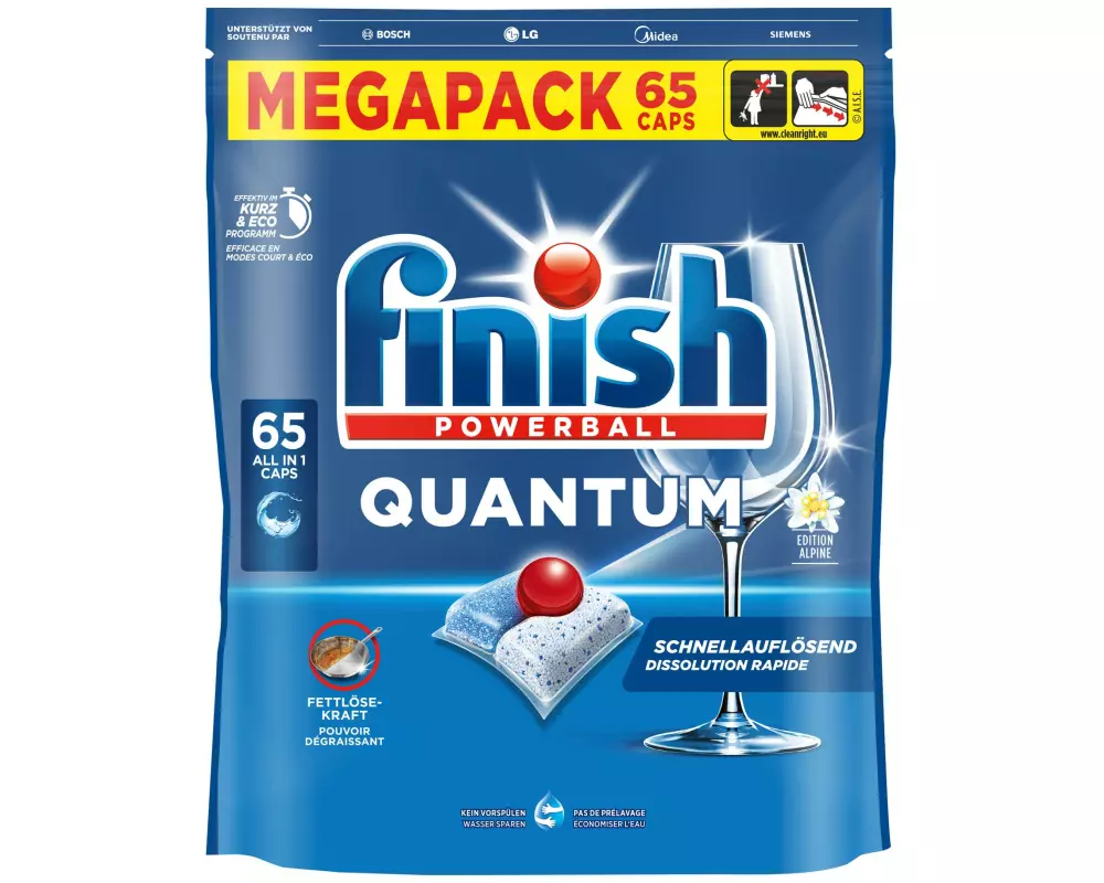 Finish Maschinenspülmittel Quantum Megapack 65 Stück