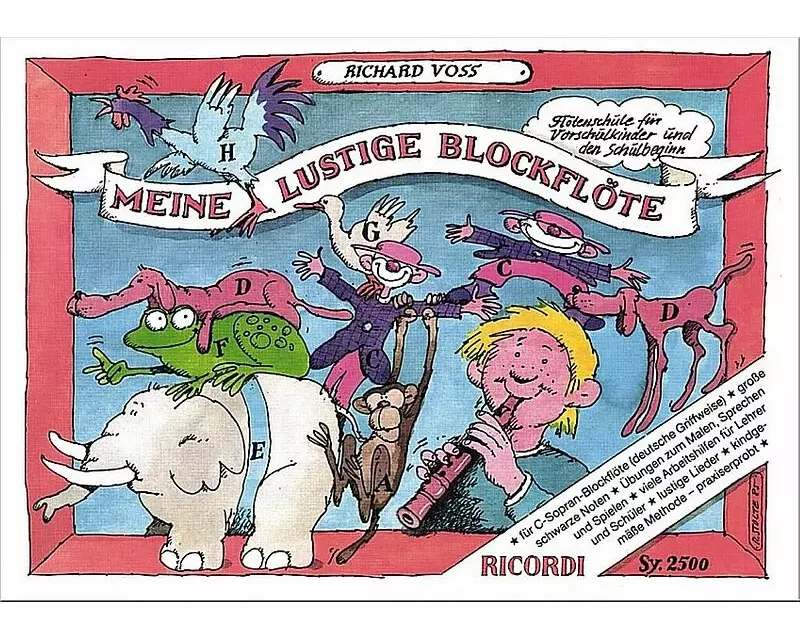 Meine lustige Blockflöte - Band 1 (Deutsche Griffweise)