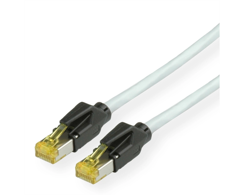 KERPEN Patchkabel Cat.6A (Class EA) S/F, MegaLine F6-90, HiRose TM31, LS0H, grau, 10 m