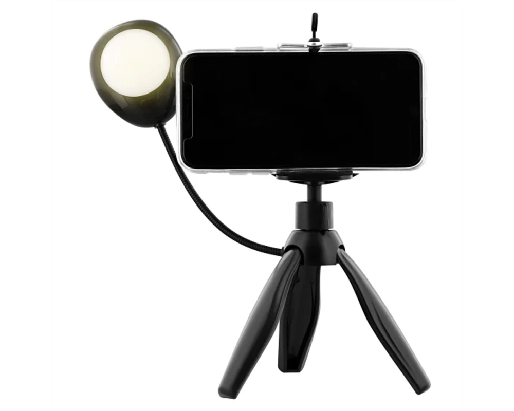 T'nB Influence mini Tripod mit LED 7500k,20cm hoch, 3 modis, 360°
