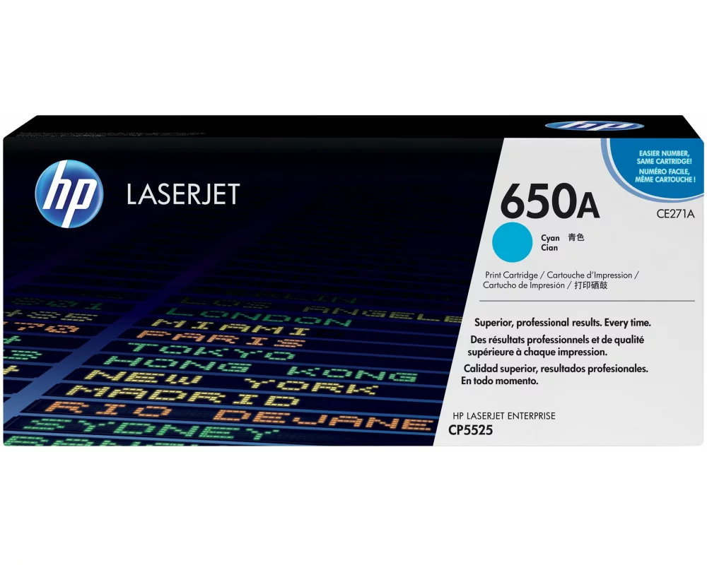 HP Toner Nr. 650A (CE271A) Cyan