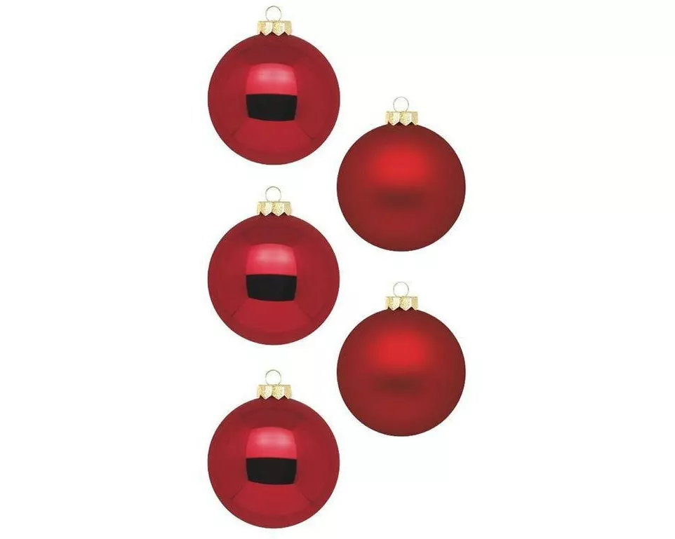 INGES CHRISTMAS DECOR Weihnachtskugel Ochsenblut Ø 3 cm 24 Stück
