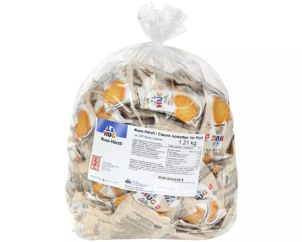 HUG Guetzli Nuss-Härzli 250 Stück
