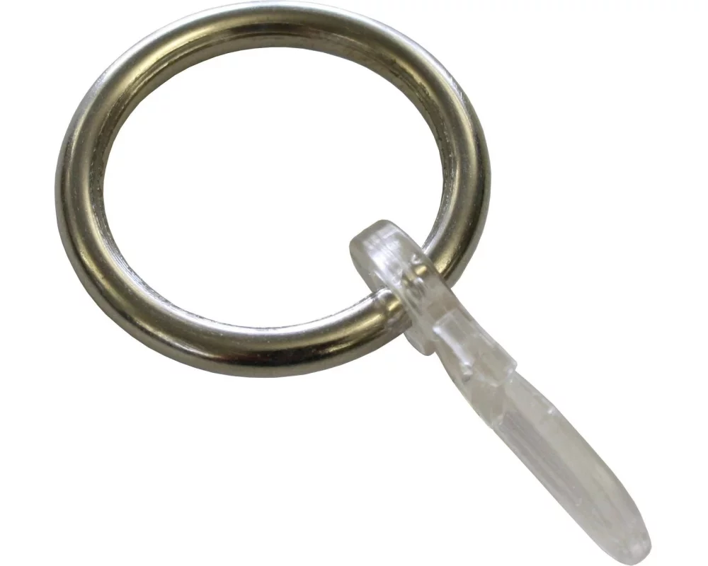 Gardinia Vorhangring Kos 6-er Verpackung Edelstahl-optik