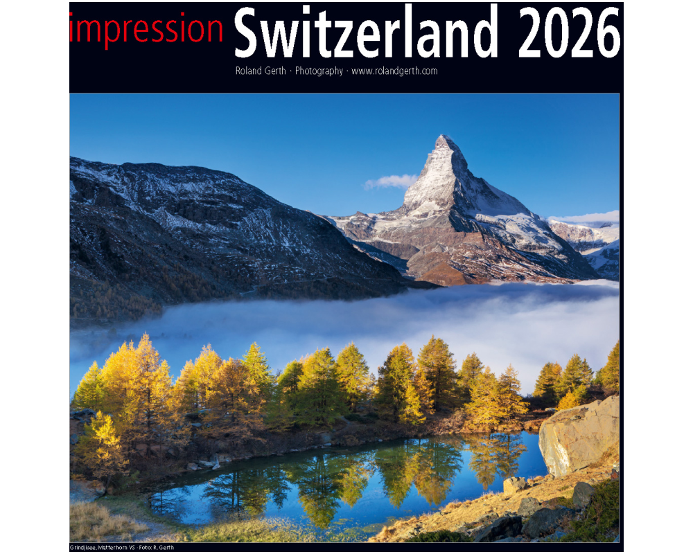 CALENDARIA Bildkalender 2026 9783036205434 Switzerland ML 30x30cm