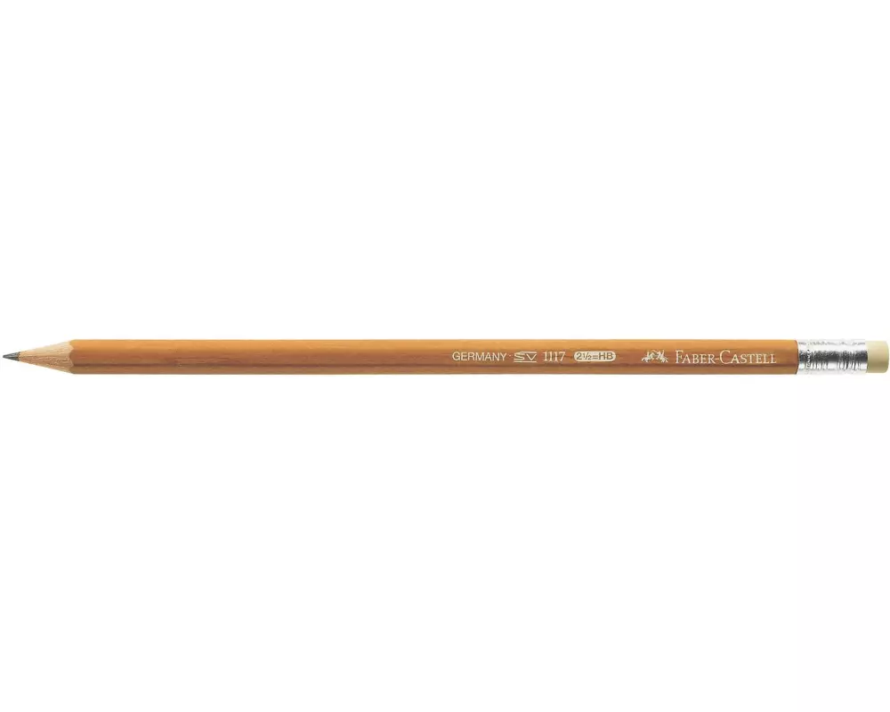Faber-Castell Bleistift Natural 1117 HB, Braun