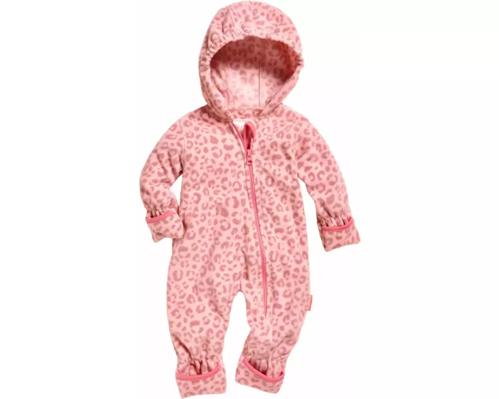 Playshoes Fleece-Overall Leo-Print Gr. 80