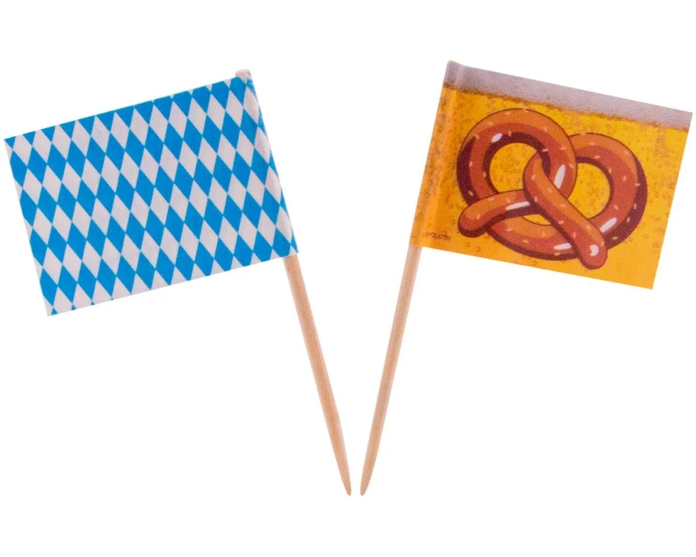 Folat Caketopper 50 Stück, Mehrfarbig