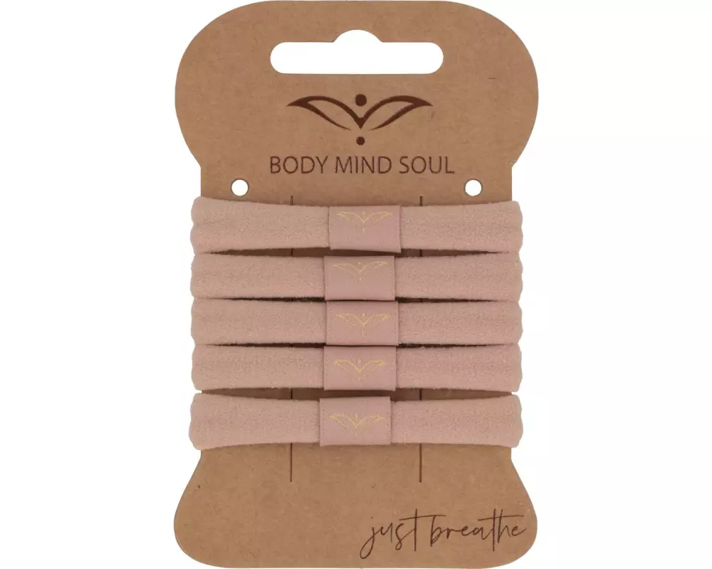 Body Mind Soul Haargummi Yoga, rosa