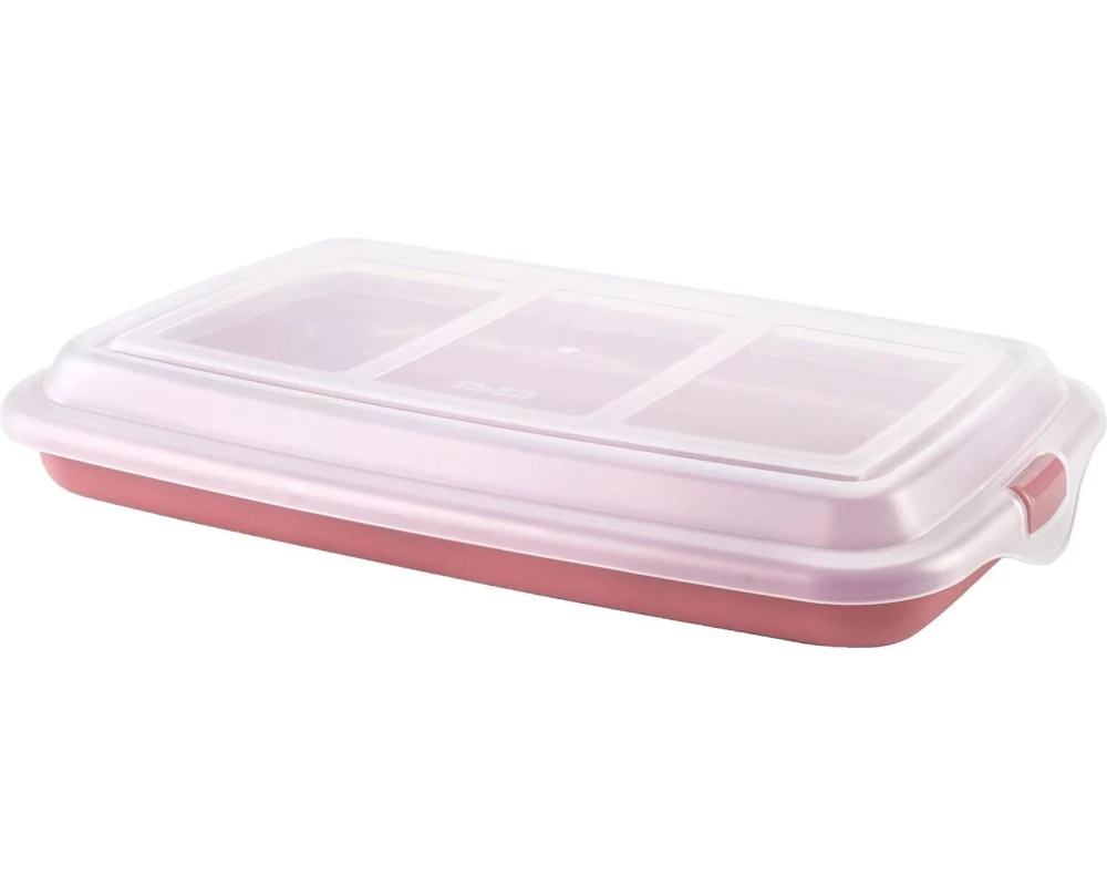 Ibili Behälter für Wurstwaren Aufschnitt 24.8 x 14.4 cm, rot