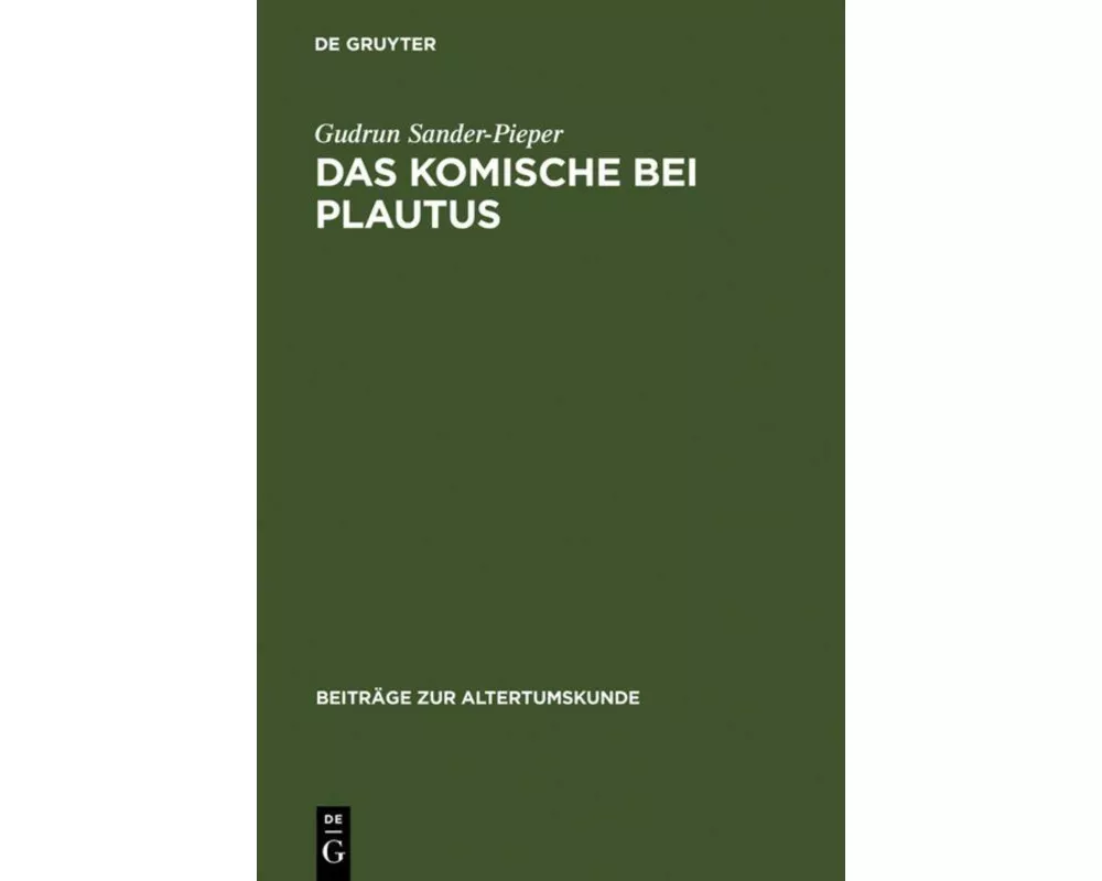 Das Komische bei Plautus