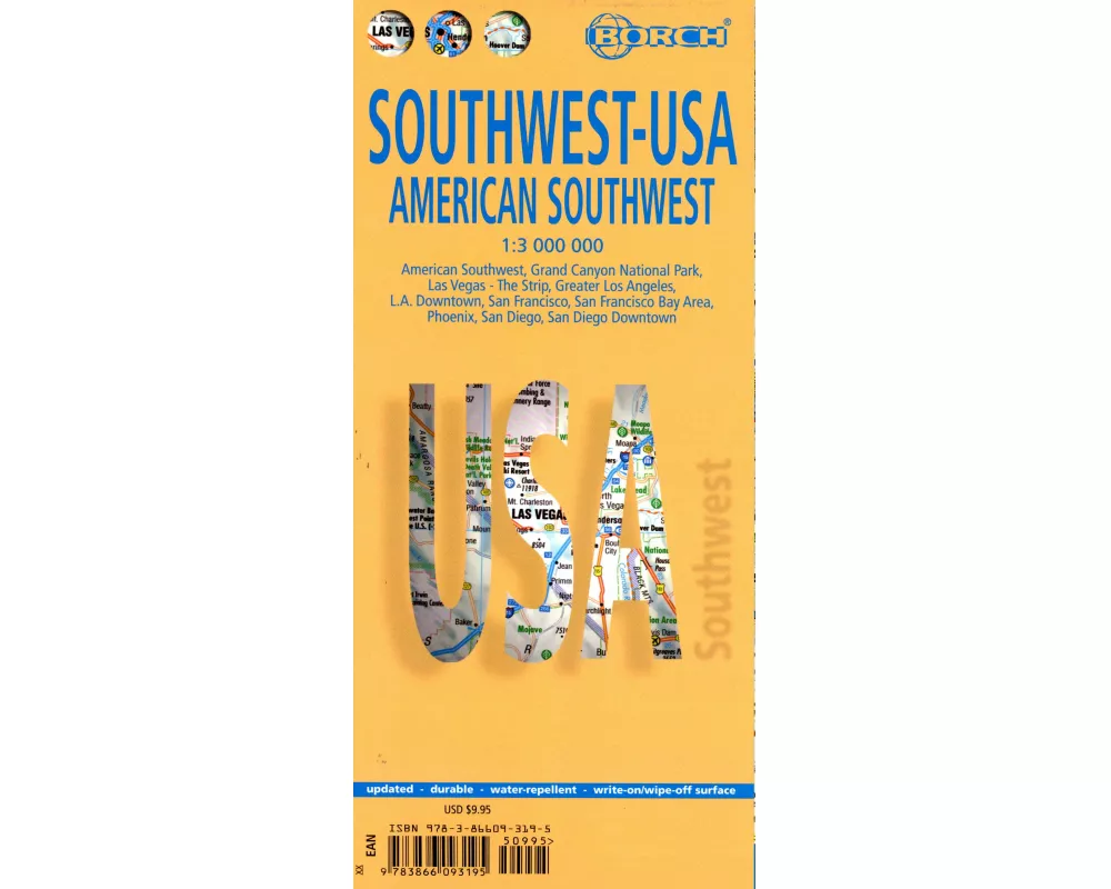 USA Southwest - American Southwest, Borch Map