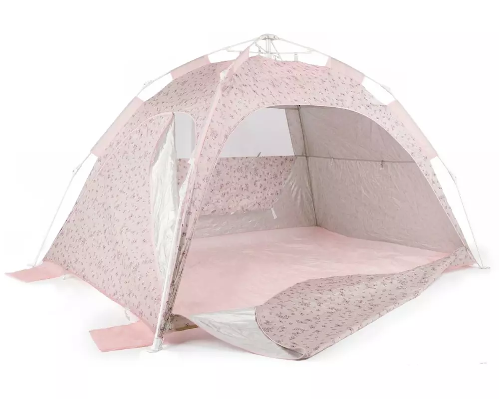 bieco Strandzelt Dreamy Flowers rosa