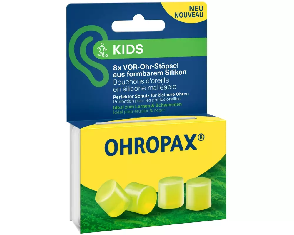 Ohropax Ohrstöpsel Silicon Kids 8 Stück