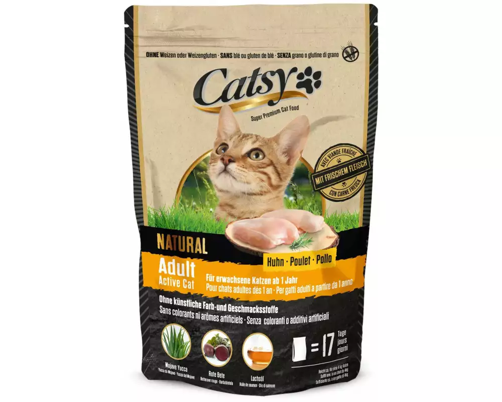 Catsy Trockenfutter Adult Active Cat Chicken, 1 kg