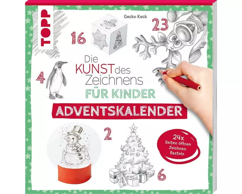 Frechverlag Adventskalender-Buch Die Kunst des Zeichens