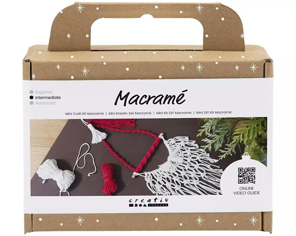 Creativ Company Bastelset Macramé Weihnachtsmann Weihnachtsmann