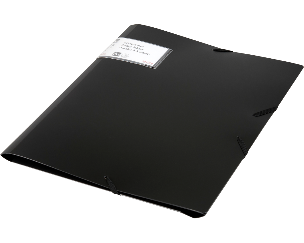 DUFCO Gummibandmappe A4 51500.0364 schwarz Kunststoff