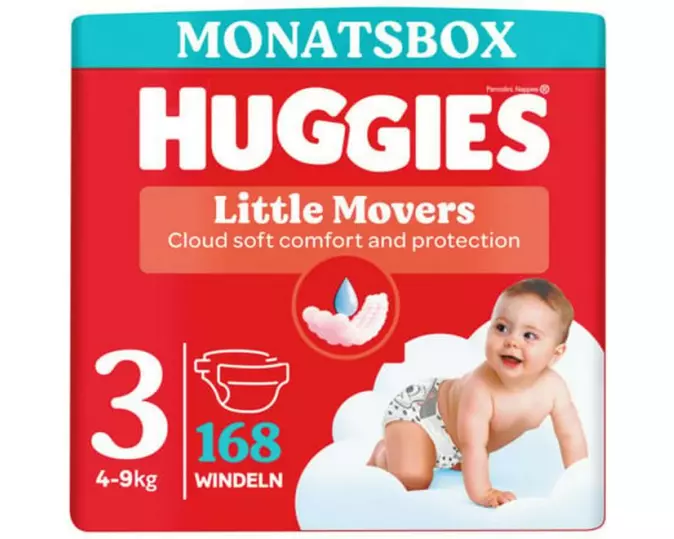 Huggies Windeln Little Movers Grösse 3 / 168 Stück