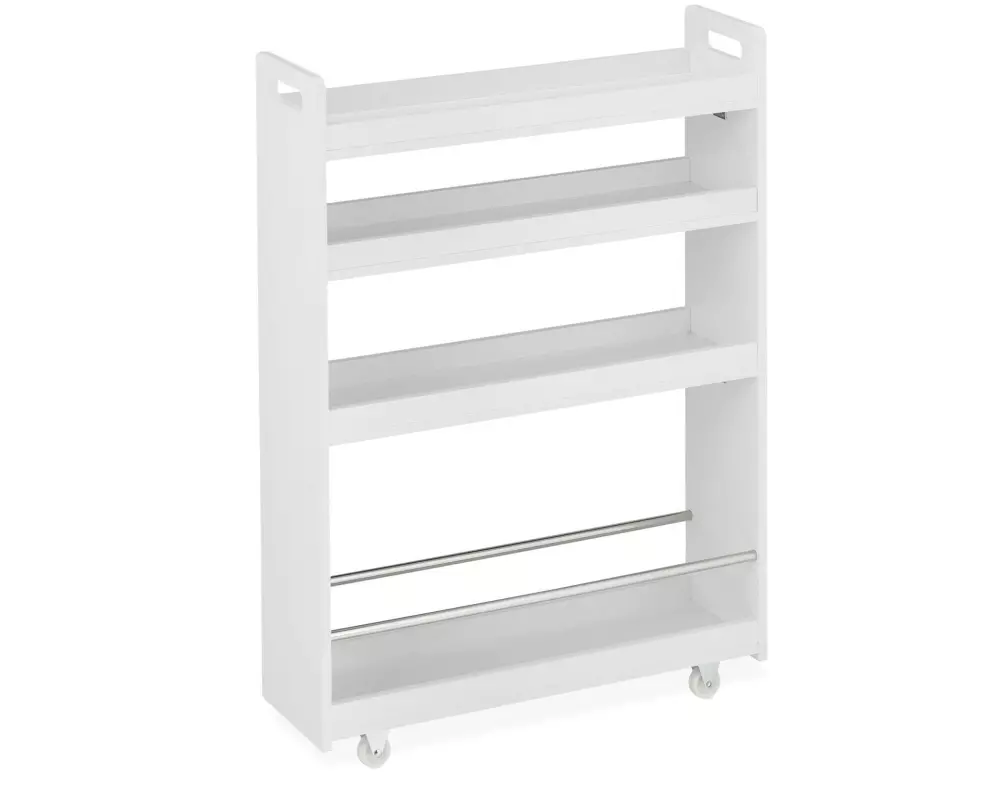 relaxdays Nischenwagen 18 x 83.5 x 59.5 cm, Weiss