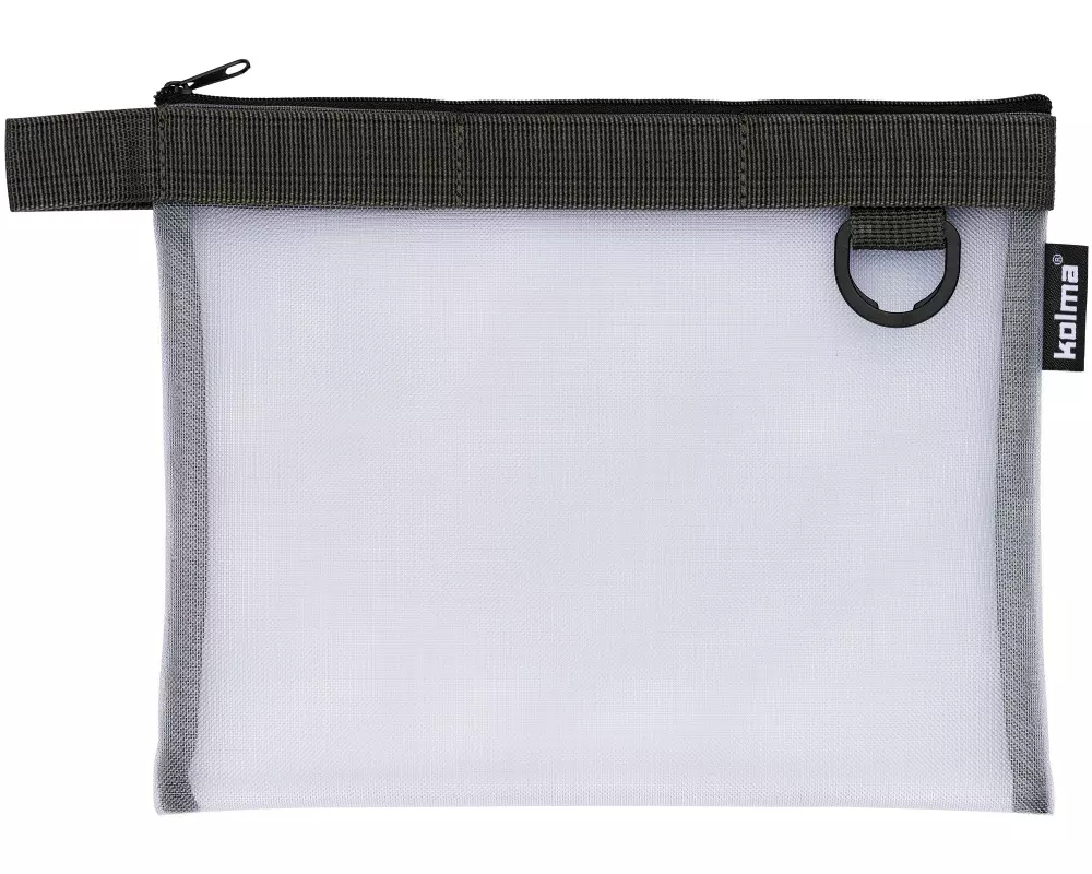 Kolma Accessoires-Tasche Nylon Bag A5 Transparent / Anthrazit