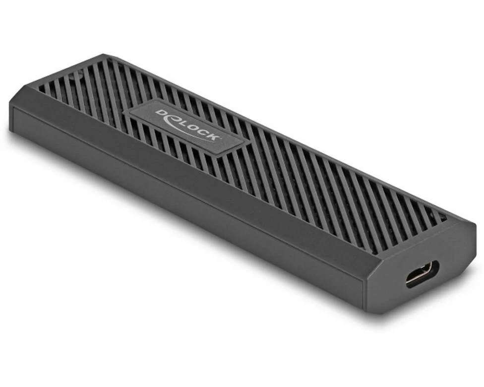 Delock Externes Gehäuse M.2 NVMe PCIe, SATA SSD USB-C, 20 Gbps M.2