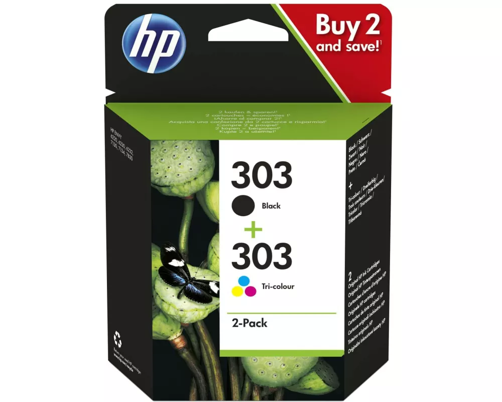 HP Combopack Nr. 303 (Tinte 3YM92AE) C/M/Y/BK