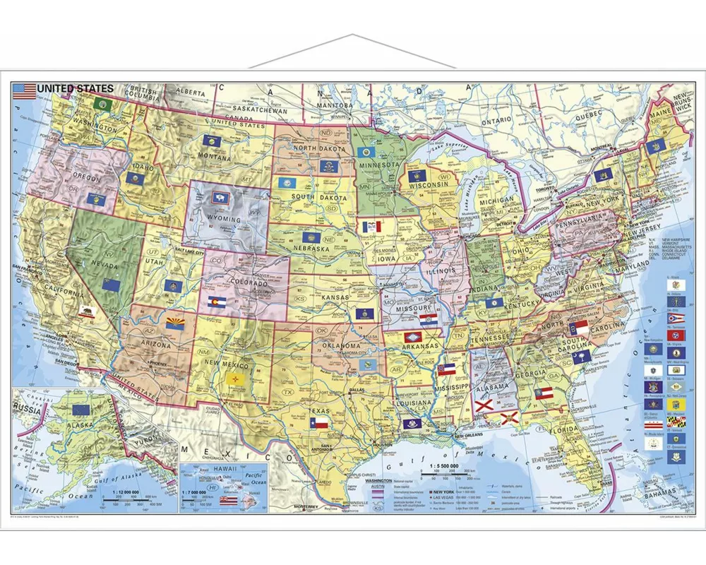 USA Bundesstaaten mit Postleitzahlen
