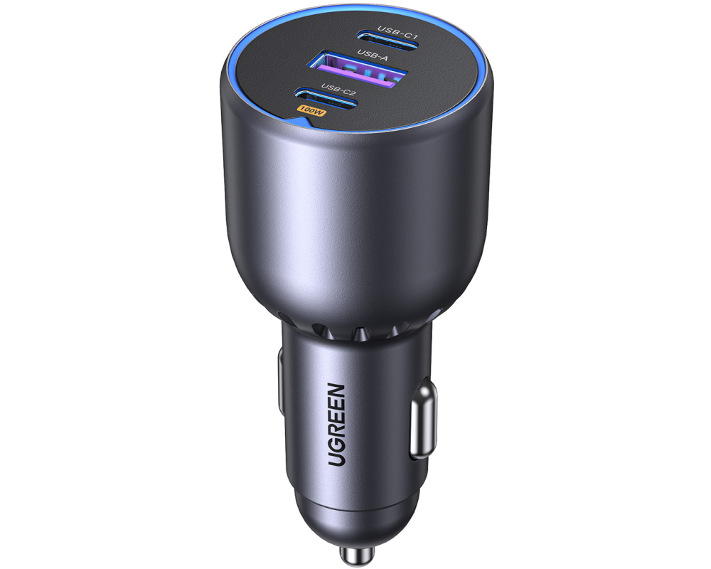 UGREEN Fast Car Charger 130W 3-Port 35025 2x USB-C, 1x USB-A